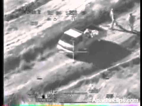 US Gunship Firing at terrorists!