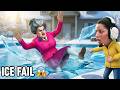 Miss T Ice Skating FAIL Scary Teacher 3D