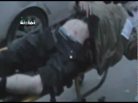 ريف دمشق حمورية جرحى نتيجة القصف 3 11 2012
