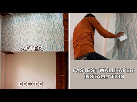 wallpaper installation in gomti nagar by Interior Pro