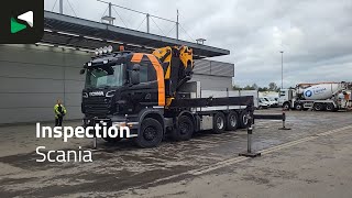 Camion plateau Scania R560 R 10X4 EFFER 655 / 6S Crane +Jib Winch 3-Pedals Lift+Steeri | Image 4 - Autoline