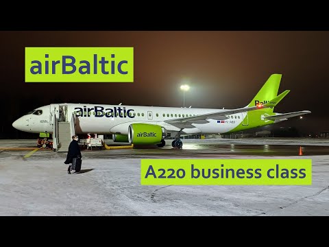 YouTube thumbnail for Air Baltic Airbus A220-300