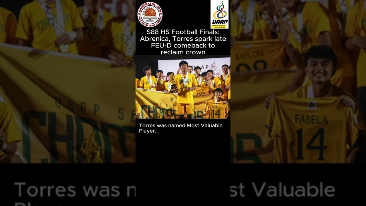 UAAP High School Football: FEU edges UST with added-time header to win crown