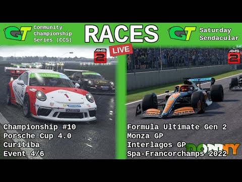 Live Race | MoonieGT Discord | CCS C10E4, Porsche Cup 4.0, Curitiba | Sendacular, Formula Ultimate 2