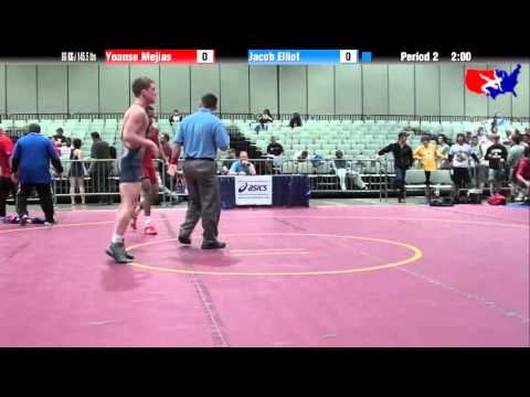 Yoanse Mejias vs. Jacob Elliot at 2013 Junior Nationals - FILA - FS