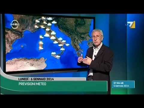 Le previsioni meteo di domenica 5 gennaio 2014