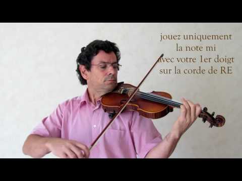 Volume 1 cours 028 / 133 - blanches en mi - Apprendre le Violon avec olivier Lesseur