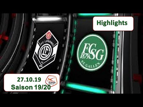 Highlights: FC Lugano vs FC St.Gallen (27.10.19)