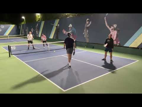 Tyson McGuffin Pickleball Camp Rec Game Kyle McKenzie Devin Schmidt vs Mark Milner Pesa Teoni