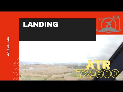 ATR 72-600 landing in pilot view from cockpit in Goianá, MG. Anna Yvette & AFK - Clouds