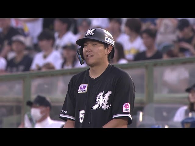 【1回表】初回から先制!! マリーンズ・安田尚憲 ライトへの2点タイムリーヒットを放つ!! 2025年8月27日 オリックス・バファローズ 対 千葉ロッテマリーンズ