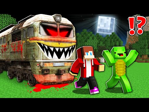 INSANE ESCAPE! Mikey & JJ vs. Terrifying Train - Minecraft (Maizen)