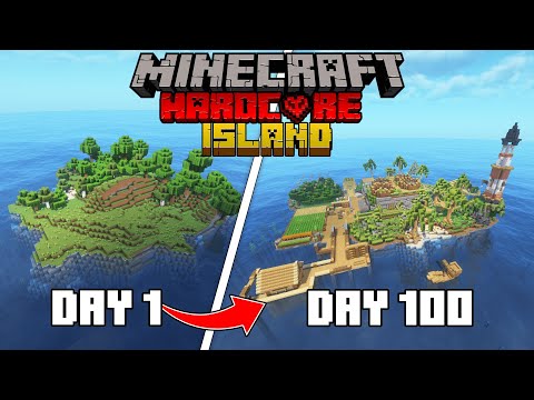 I Survived 100 Days on a DESERTED ISLAND in Minecraft Hardcore! I ...