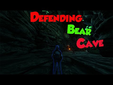Defending the bear cave from our biggest enemies|| Ark Survival