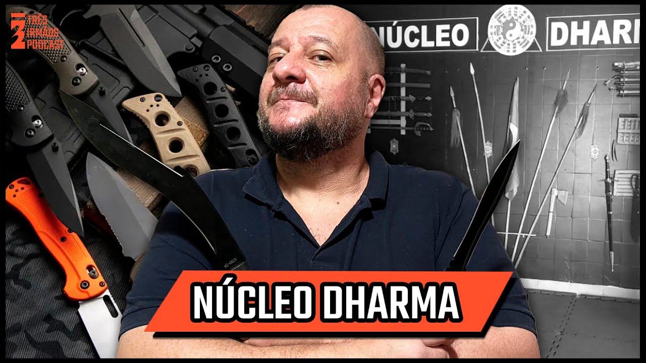 MARCO GIMENEZ (NÚCLEO DHARMA) - TUDO SOBRE FACAS E DEFESA PESSOAL - Podcast 3 Irmãos #631