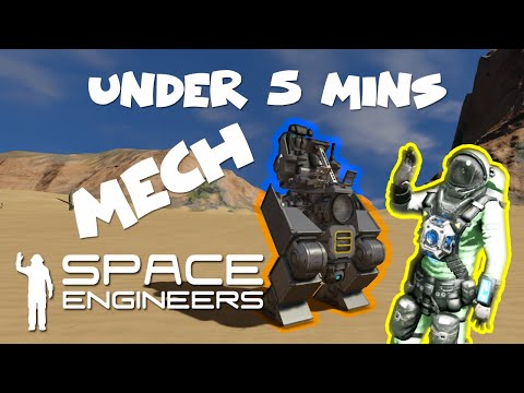 Lets Build A MECH in 5 mins | Space Engineers