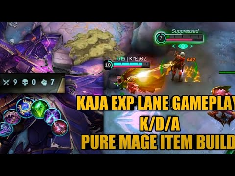 Kaja Exp Lane Gameplay K/D/A | Pure Mage Item Build | Best Build for Kaja