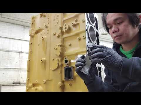 HOW TO INSTALL PISTON, CONNECTING ROD & RING in 3406B CAT ENGINE