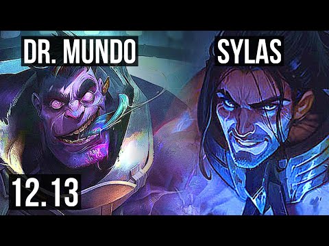 DR. MUNDO vs SYLAS (TOP) | Rank 5 Mundo, 1.4M mastery, 800+ games, 5/1/0 | KR Grandmaster | 12.13
