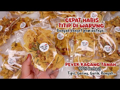 RESEP PEYEK KACANG UNTUK JUALAN‼️SETIAP HARI LUDES TAK TERSISA. IDE JUALAN LARIS MANIS MODAL KECIL