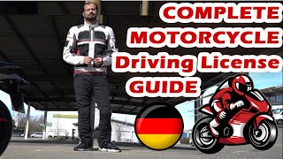 Motorcycle License Guide Germany (A,A1,A2)