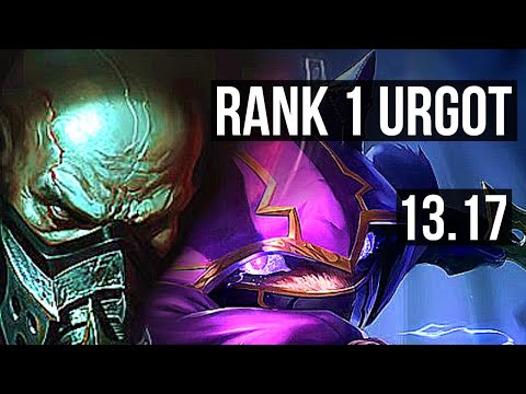 URGOT vs KENNEN (TOP) | Rank 1 Urgot, 1.6M mastery, 5/1/4, 600+ games | NA Challenger | 13.17