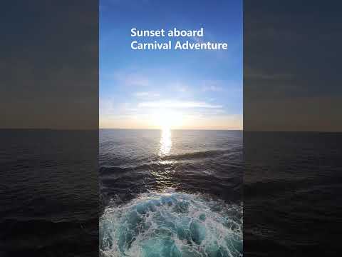 Thumbnail for sunset aboard Carnival Adventure #carnivaladventure #sunsetcarnivaladventure #sunsetcruise