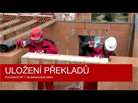 Uložení překladů Porotherm KP 7