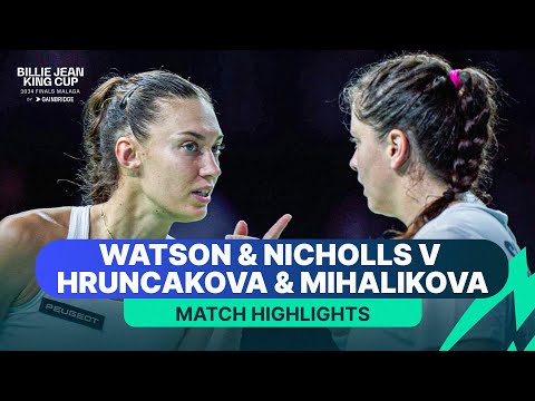Watson & Nicholls vs Hruncakova & Mihalikova | Great Britain v Slovakia Billie Jean King Cup 2024