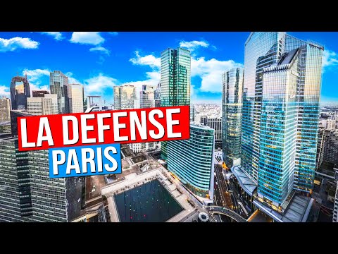 LA DEFENSE Paris in 4K (Tallest skyscrapers and high-rises of Paris)
