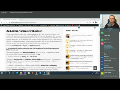 Webinar Lambert Paragraphenketten - Grundgerüst Deiner Prüfung. Aus HGB, EStG, EStR, EStH, BMF-Schr.