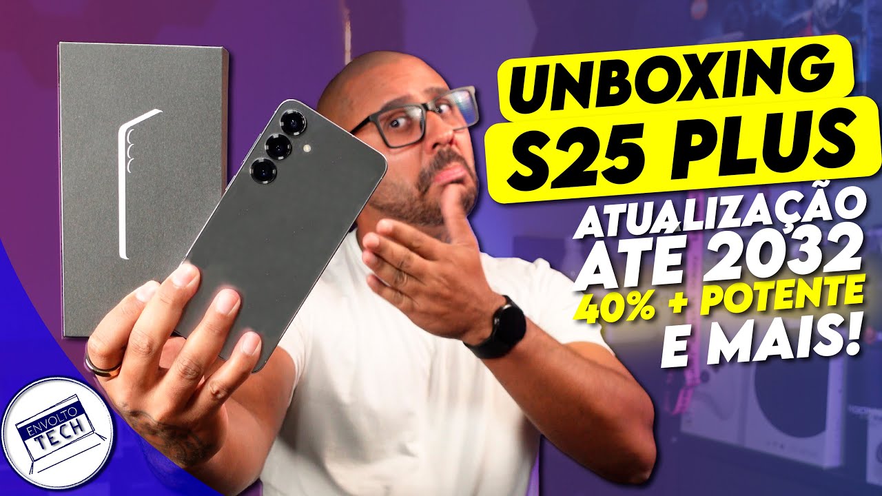 4 MIL de DESCONTO! Novo GALAXY S25 PLUS! Unboxing e PRIMEIRAS IMPRESSÔES