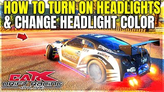 How To Turn On Headlights In CarX Drift Racing Update 2.14.0