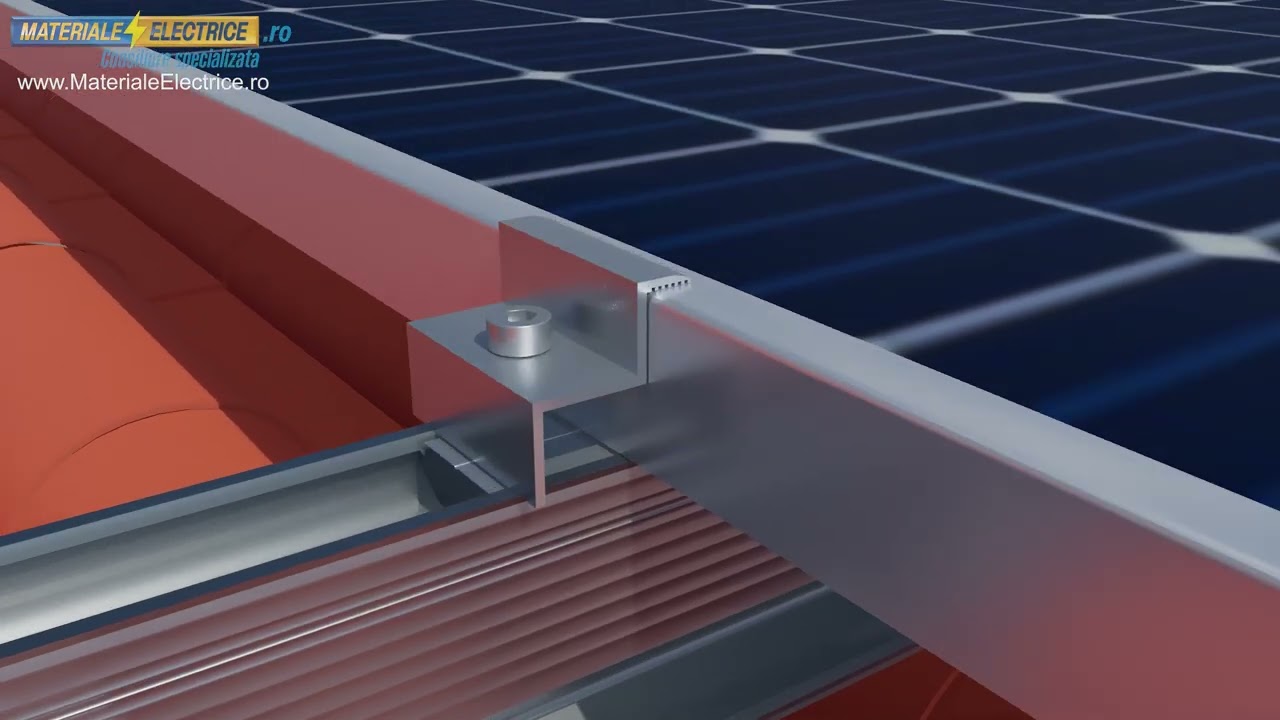 Sistem de fixare pentru panouri fotovoltaice pe tabla tip tigla - seturi complete