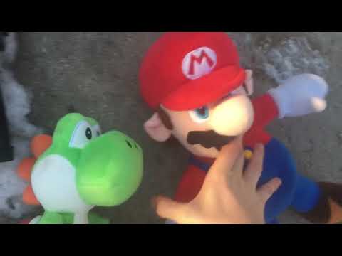 Mario and Yoshi find Bigfoot