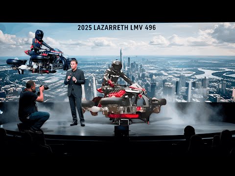 Lazareth LMV 496 2025: Futuristic Flying Motorcycle LAUNCHED!