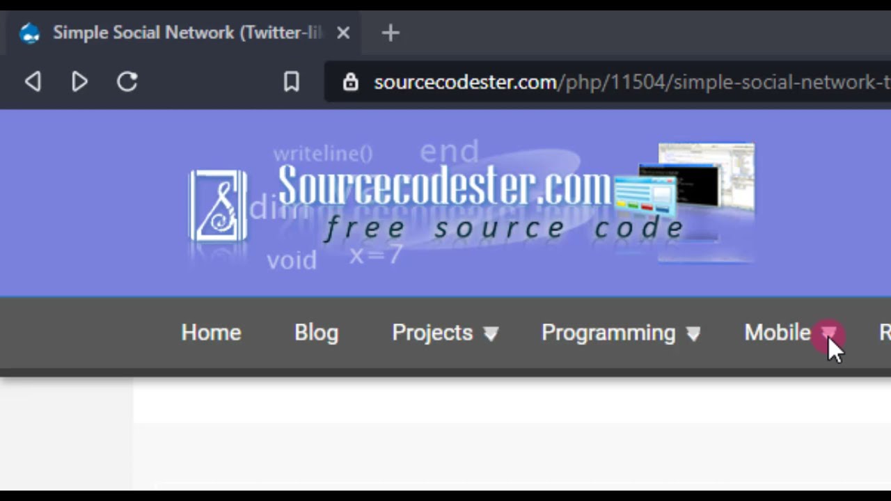 Simple Social Network Twitter like using PHP Demo