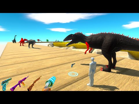 FPS AVATAR & CARCHARODONTOSAURUS RESCUE MISSION - Animal Revolt Battle Simulator