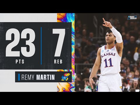 Remy Martin: 23 points off the bench in Kansas' Sweet 16 win