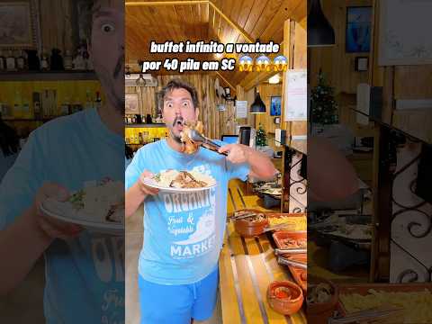 Buffet a vontade em Luiz Alves por 40 pila #restaurante #santacatarina #luizalves #buffet
