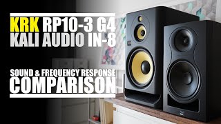 Video thumbnail for KRK Rokit 10-3 G4  vs  Kali Audio IN-8  ||  Sound & Frequency Response Comparison by DSAUDIO.review