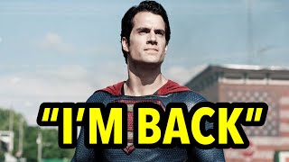 Henry Cavill OFFICIALLY BACK As SUPERMAN