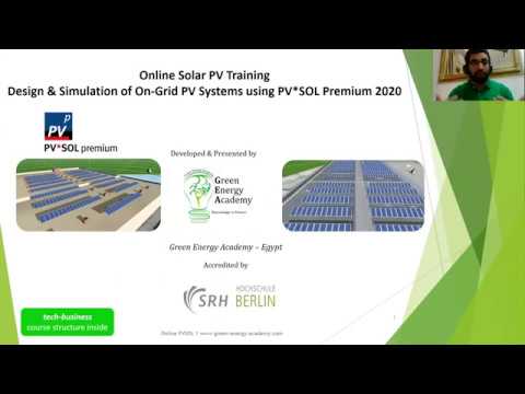 PV*SOL Premium 2020 Training Introductory Session April 15th 2020 from the Green Energy Academy