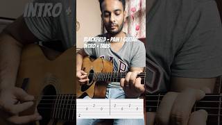 Blackfield - Pain | Guitar Intro+Tabs #shorts #lesson #guitar #tabs #guitarlesson #sad #pain #viral