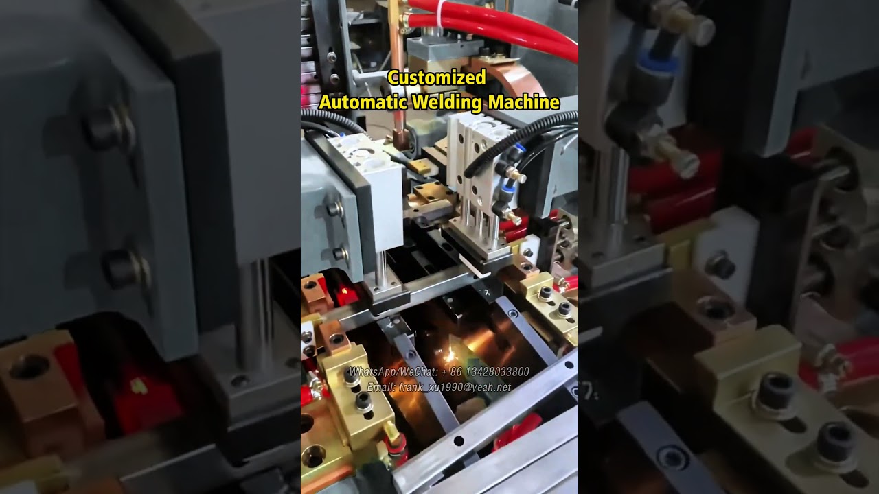 Fully automatic spot welding machine, Automated welding solutions as needed  #spotwelder