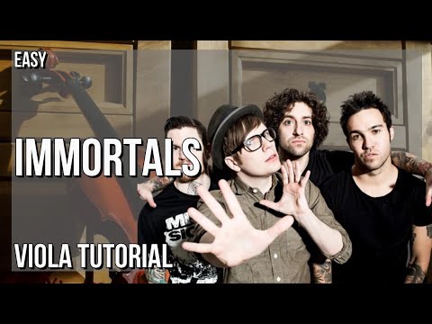 SUPER EASY: How to play Immortals  by Fall Out Boy on Viola (Tutorial)