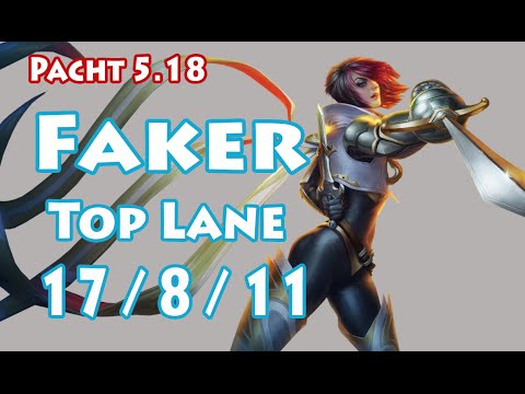 SKT T1 Faker Fiora vs Ramus - Top Lane 5.18 - KR Challenger SoloQ