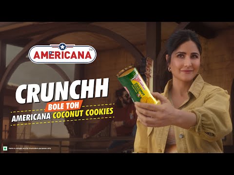 Experience the Crunch with Katrina Kaif and Americana Coconut Cookies!