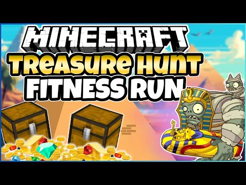 Brain Break Land - Brain Break For Kids | Minecraft Mummy Treasure Hunt | Fitness Run