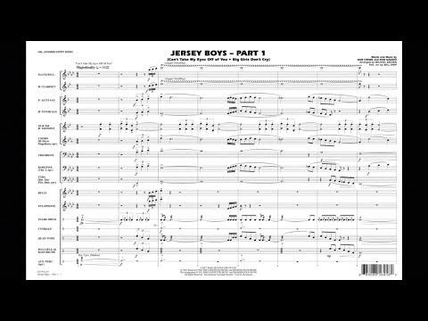 Jersey Boys - Part 1 arranged by Michael Brown